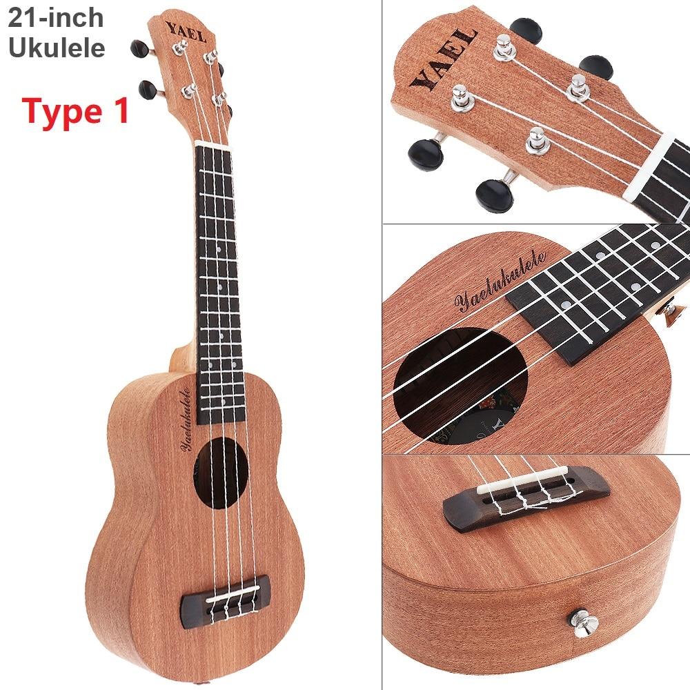 21 Inch /23 Inch / 26 Inch Concert Ukulele Hawaiian Guitar Four String Guitar Mahogany Wood Ukulele as Birthday Christmas Gifts - AKLOT