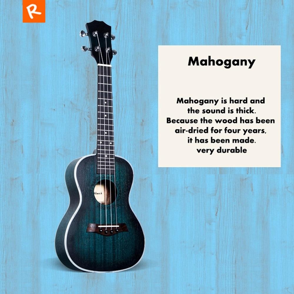 23 inch Ukulele Mahogany Concert 4 AQUILA Strings mini Hawaiian Guitar Uku Acoustic Guitar Ukelele Music Instrument Gift UK2329 - AKLOT