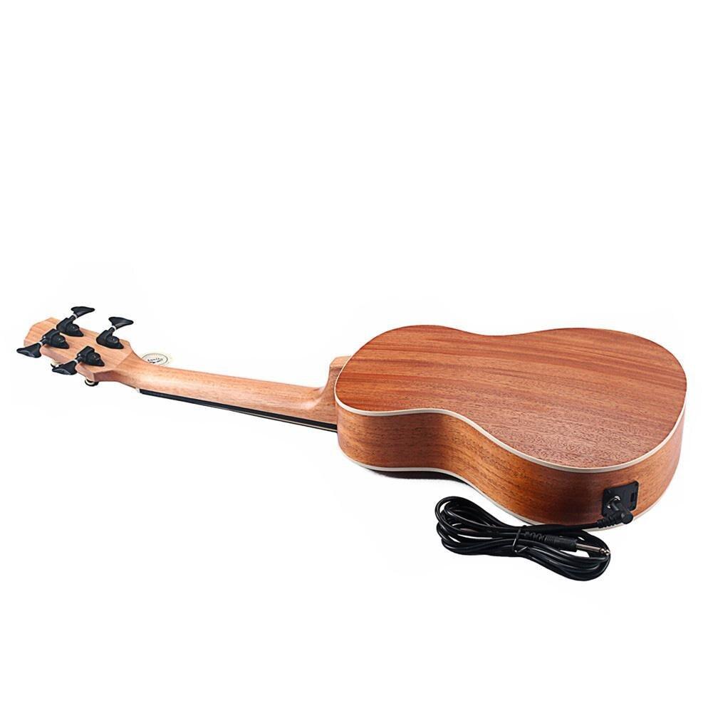 30 Inch Electric Ukulele 30 Inch 4 Strings Mahogany Ukulele Rosewood Fretboard & Bridge Guitar Music Instrument for Guitar Music - AKLOT