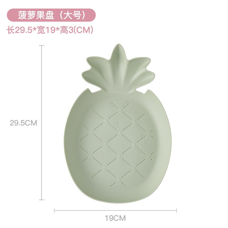 Plastic Snack Bowl Strawberry Banana Shape Fruit Food Tray Candy Snack Cute Plate Dish Kitchen Storage Desktop Fruit Bowl Home