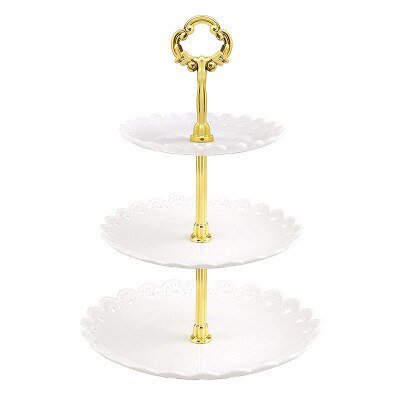 7 Styles Detachable Cake Stand European Style 3 Tier Pastry Cupcake Fruit Plate Serving Dessert Holder Wedding Party Home Decor