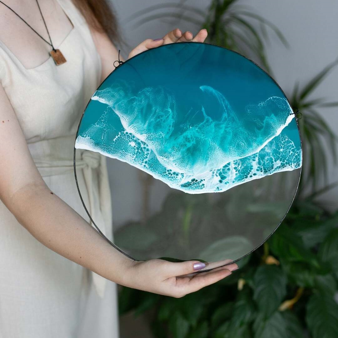 Ocean Wave Wall Hanging Sea Wave Wall Decoration Pendant TV Background Wall Decoration Pendant Home House Decoration