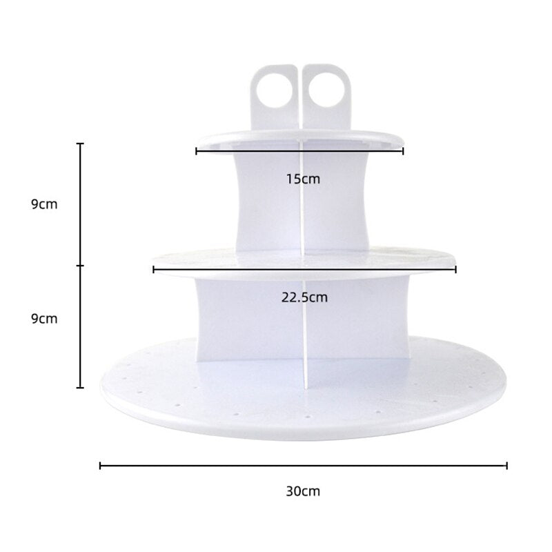 3-Layer Cake Stand 42 Holes Lollipop Stand Display Holder Bases Shelf DIY Baking Tools Cake Kitchen Gadgets for Birthday Party