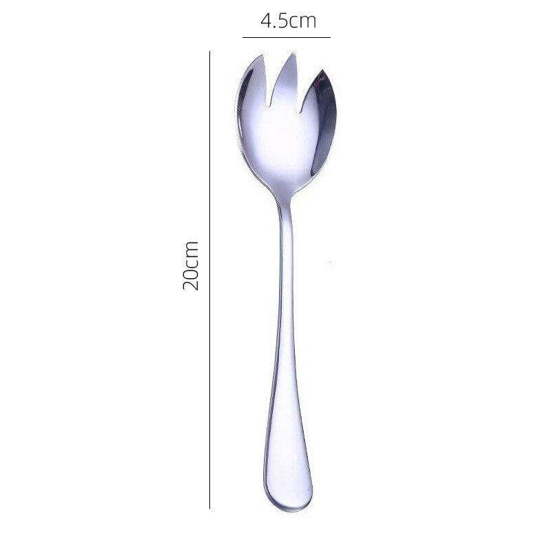 Gold Salad Spoon Fork Stainless Steel 2PCS Salad Spoon Cutlery Set Serving Spoon Set Colorful Unique Dessert Spoons Tableware