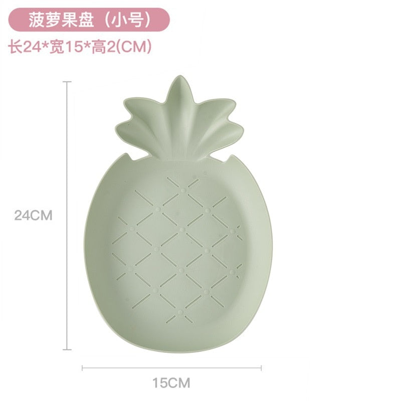 Plastic Snack Bowl Strawberry Banana Shape Fruit Food Tray Candy Snack Cute Plate Dish Kitchen Storage Desktop Fruit Bowl Home