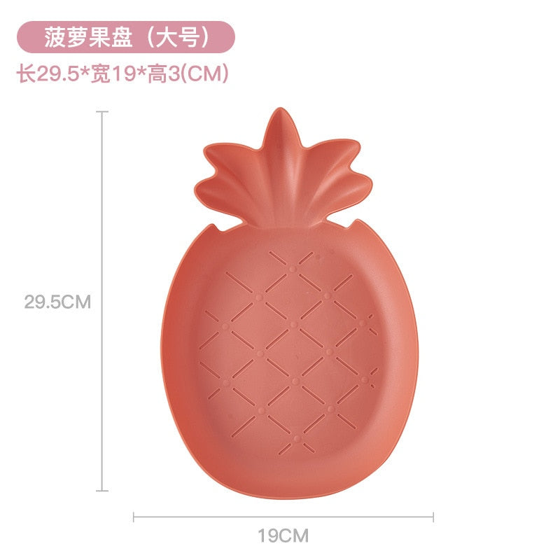 Plastic Snack Bowl Strawberry Banana Shape Fruit Food Tray Candy Snack Cute Plate Dish Kitchen Storage Desktop Fruit Bowl Home