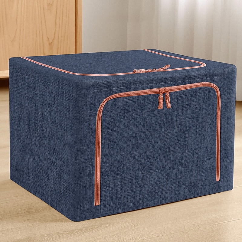 Fabric Storage Box Foldable Clothes Bag Laundry Finishing Wardrobe Toy Storage Cabinet Pet House Car Trunk Organizer Box