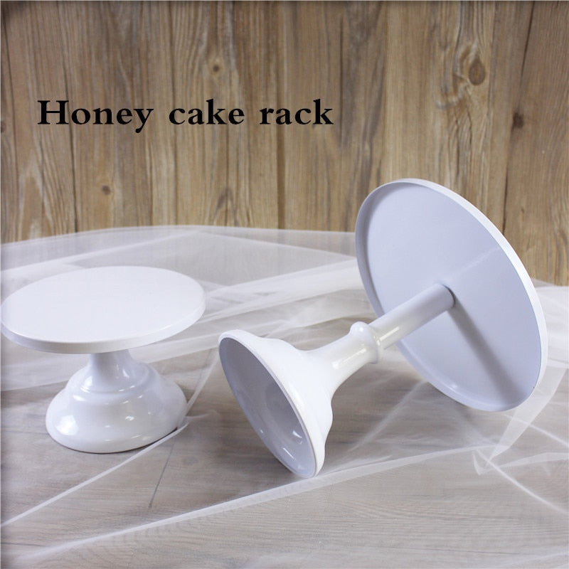 Home Party Cake Display Stand Wedding Decoration Wrought Iron Birthday Tray Dessert Fudge Ddesktop Afternoon Tea Cake Stand