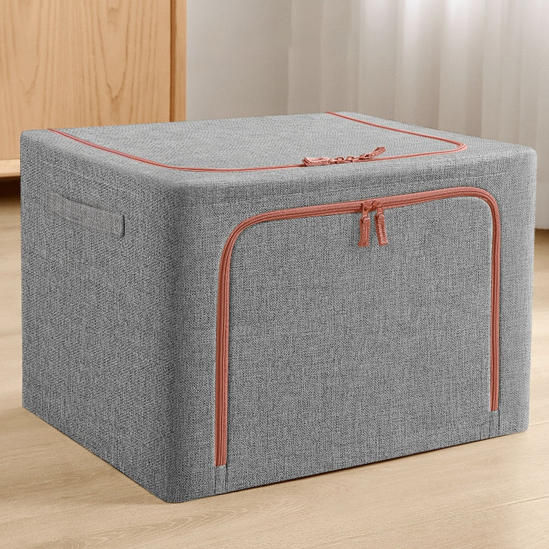 Fabric Storage Box Foldable Clothes Bag Laundry Finishing Wardrobe Toy Storage Cabinet Pet House Car Trunk Organizer Box