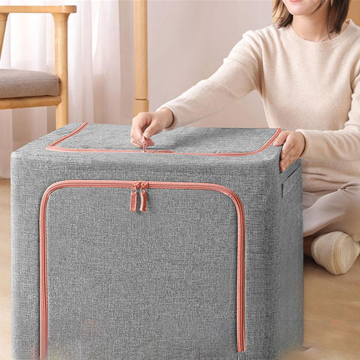 Fabric Storage Box Foldable Clothes Bag Laundry Finishing Wardrobe Toy Storage Cabinet Pet House Car Trunk Organizer Box