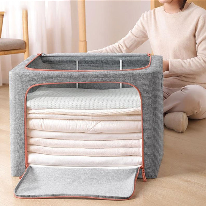 Fabric Storage Box Foldable Clothes Bag Laundry Finishing Wardrobe Toy Storage Cabinet Pet House Car Trunk Organizer Box