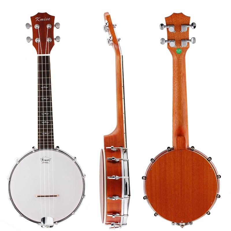 Banjo Ukulele 4 String Banjolele Concert 23 Inch Sapele Neck G-C-E-A for Music Lover - AKLOT