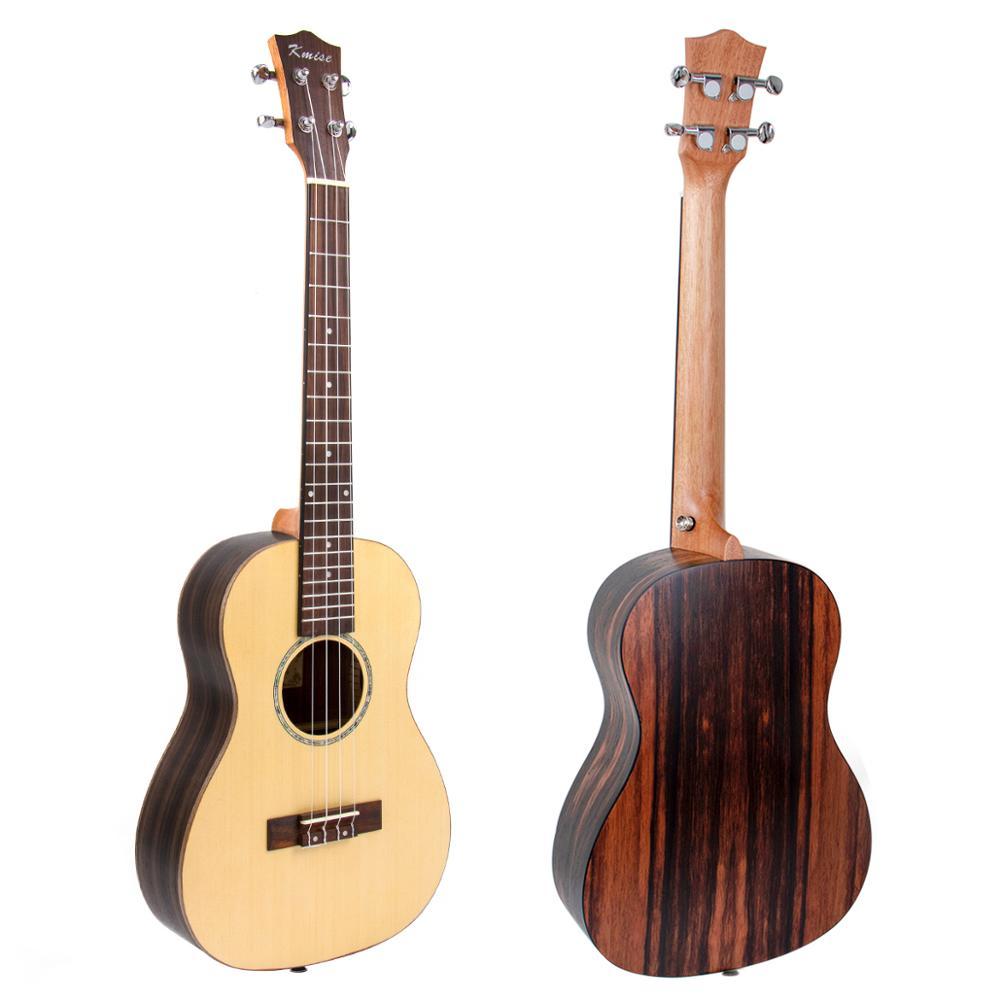 Baritone Ukulele Solid Spruce 30 inch Ukelele Uke 4 String Hawaii Guitar - AKLOT