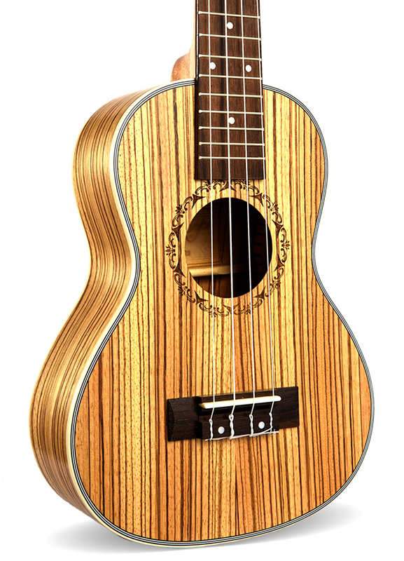 SevenAngel 23" Concert Ukulele 4 AQUILA Strings Hawaiian Mini Guitar Uku Acoustic Guitar Ukelele 12 Patterns guitarra send gifts - AKLOT