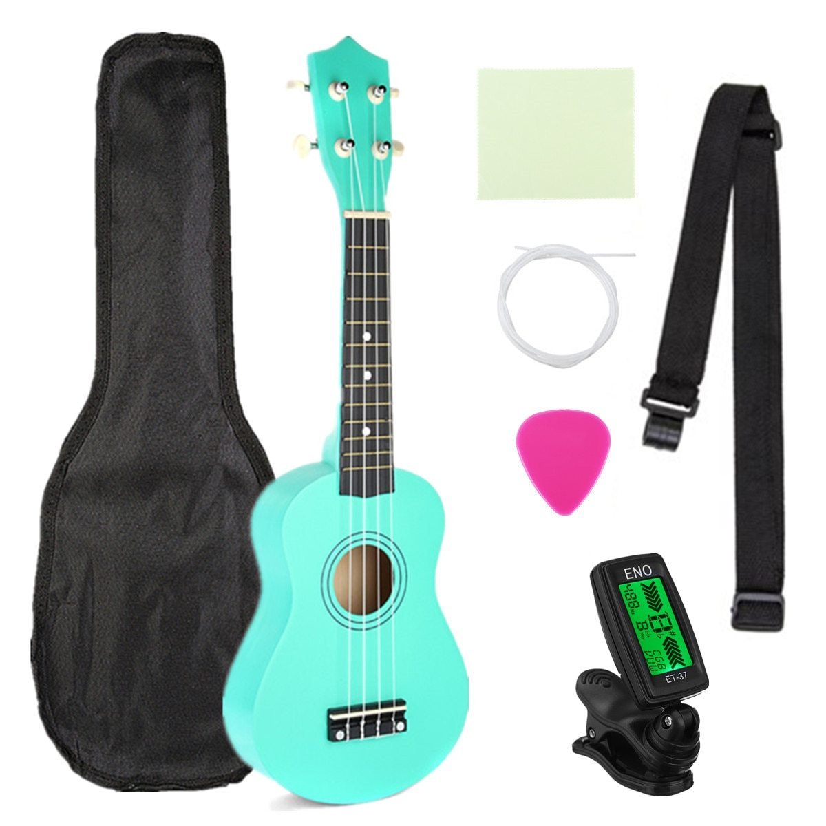 Ukulele 21 inch Ukulele Soprano 4 Strings Hawaiian Guitar Basswood Guitar Uke Kids Gift Musical Instruments for Music Beginner - AKLOT