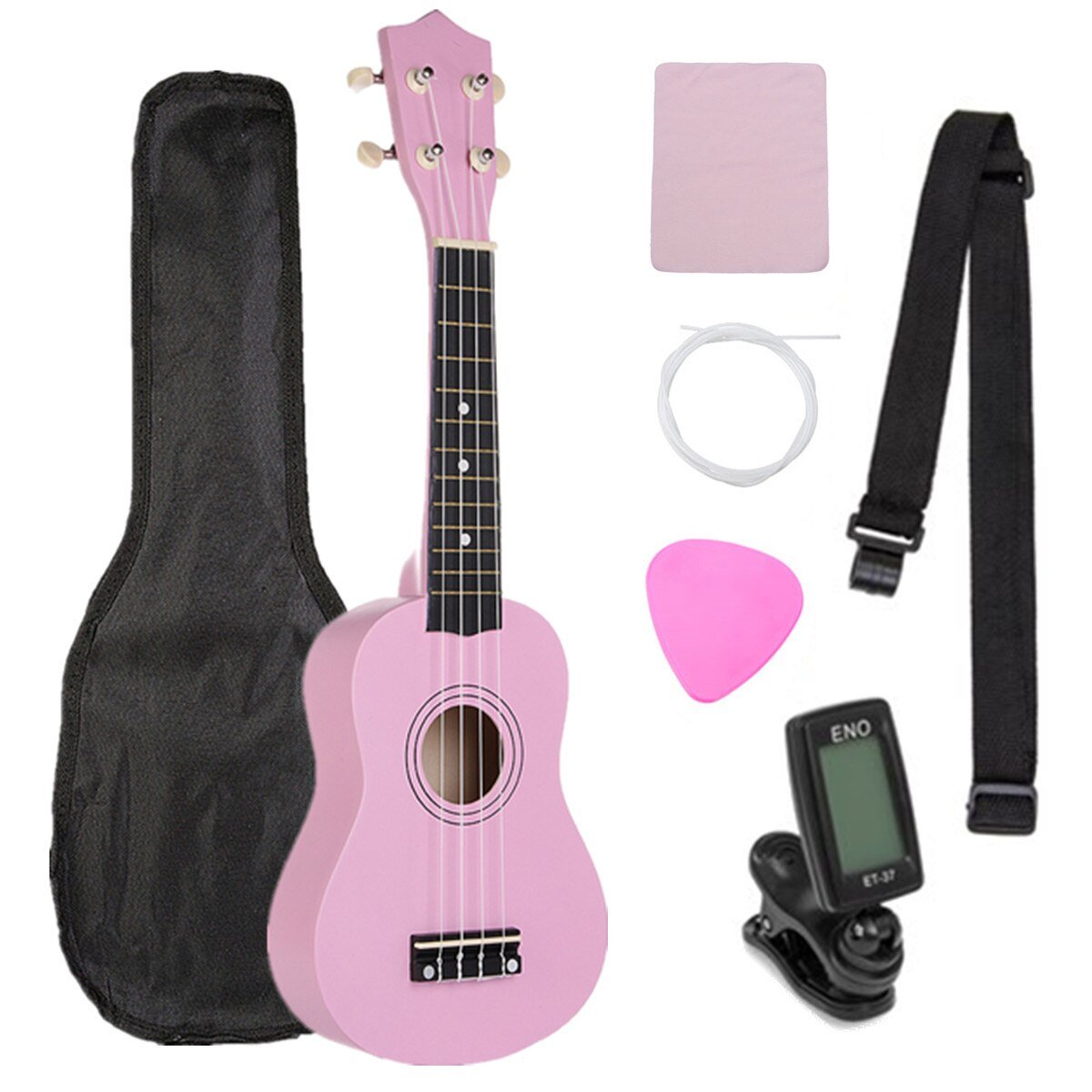 Ukulele 21 inch Ukulele Soprano 4 Strings Hawaiian Guitar Basswood Guitar Uke Kids Gift Musical Instruments for Music Beginner - AKLOT