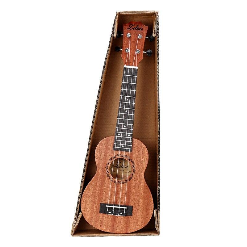 Zebra 21 inches Ukulele Tenor Soprano Mahogany Rosewood 15 Frets 4 Strings Hawaiian Guitar Ukulele Bag Musical Instruments - AKLOT