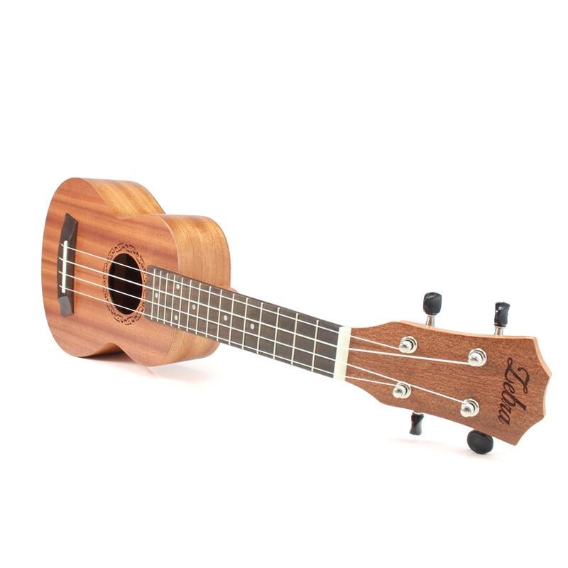 Zebra 21 inches Ukulele Tenor Soprano Mahogany Rosewood 15 Frets 4 Strings Hawaiian Guitar Ukulele Bag Musical Instruments - AKLOT